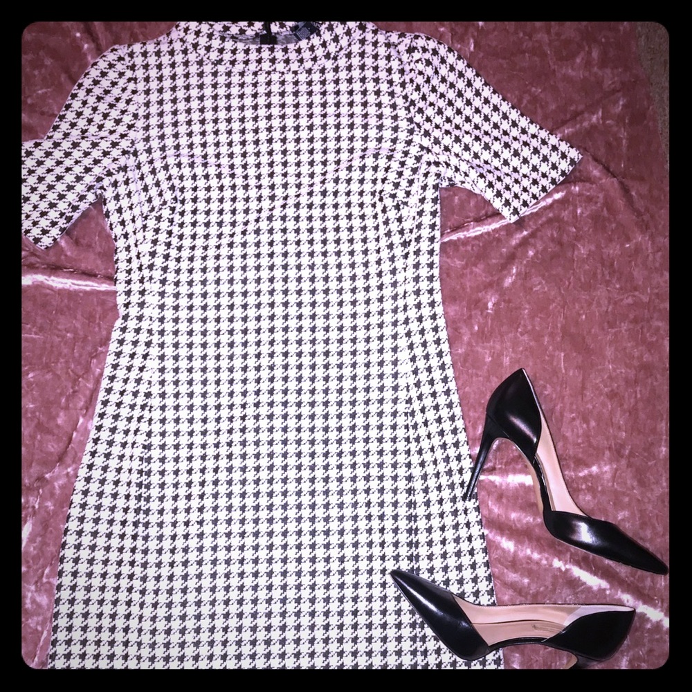 Mock neck dress